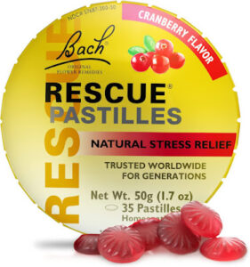 Natural Stress Relief Lozenges, Homeopathic Flower Remedy, Vegetarian, Gluten and Sugar-Free